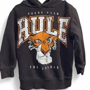 Kids Black Jungle Rule Hoodie